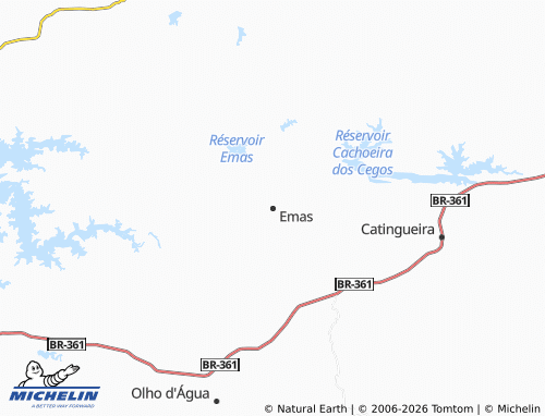 MICHELIN Emas map - ViaMichelin
