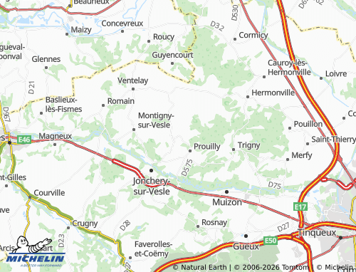 Mapa MICHELIN Pévy - ViaMichelin