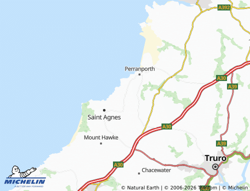 Carte MICHELIN Trevellas - ViaMichelin