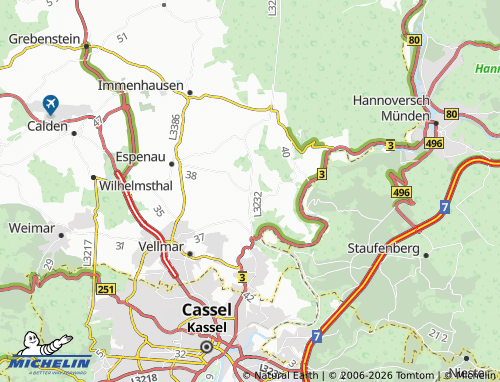 MICHELIN Rothwesten map - ViaMichelin