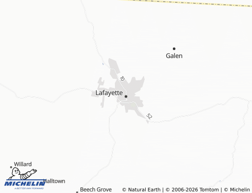Mapa MICHELIN Lafayette - ViaMichelin
