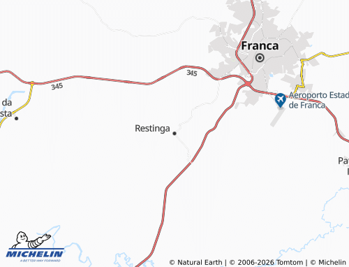 Carte MICHELIN Restinga - ViaMichelin