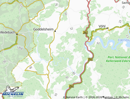 MICHELIN-Landkarte Fürstenberg - ViaMichelin