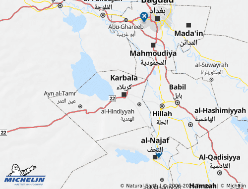 Mapa MICHELIN Kerbala - ViaMichelin