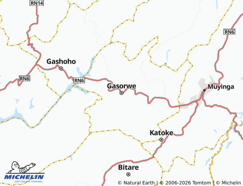 Mapa MICHELIN Gasorwe - ViaMichelin