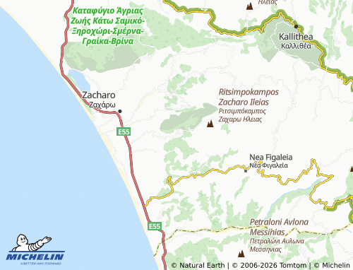 Carte MICHELIN Kalidona - ViaMichelin