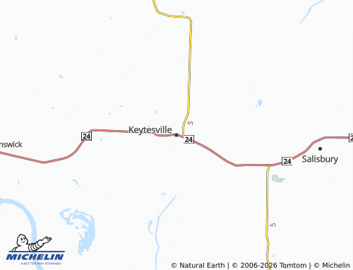 Mapa MICHELIN Keytesville - ViaMichelin