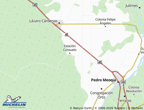 MICHELIN Meza map - ViaMichelin