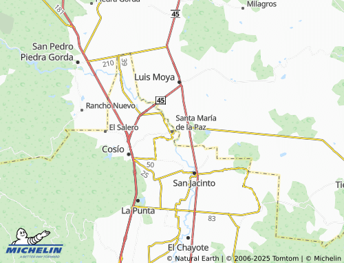 MICHELIN Santa María de la Paz map - ViaMichelin