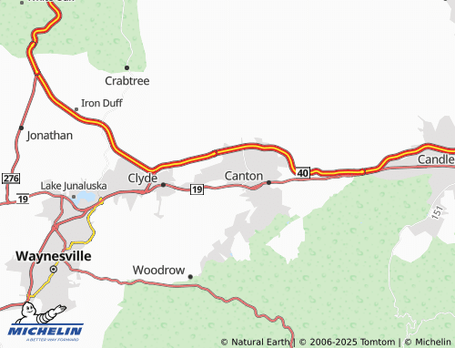 MICHELIN West Canton map - ViaMichelin