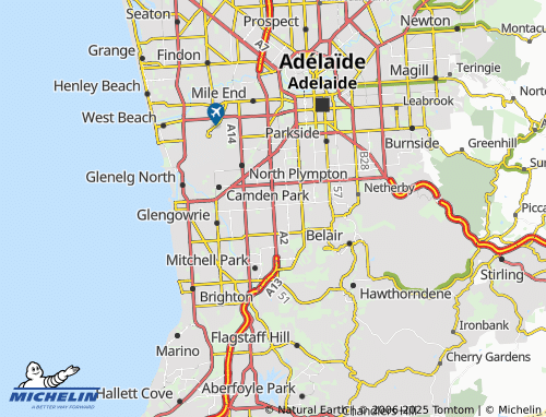 MICHELIN Edwardstown map - ViaMichelin