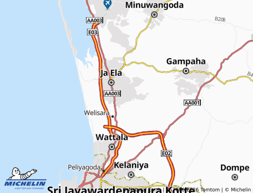 MICHELIN-Landkarte Batagama South - ViaMichelin