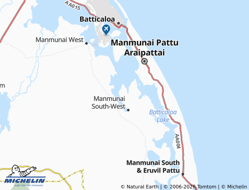 Mappa MICHELIN Munaikkadu East - ViaMichelin