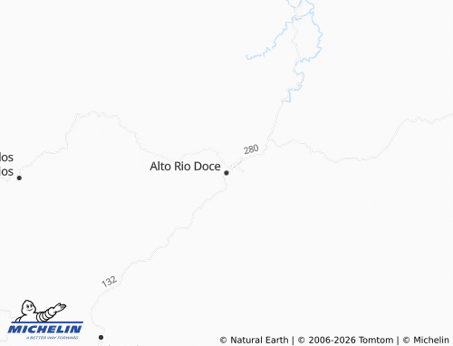 Mapa MICHELIN Alto Rio Doce - ViaMichelin