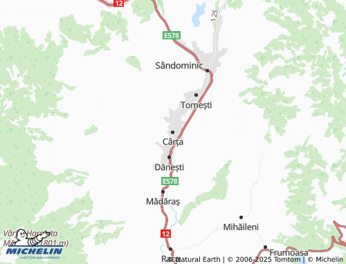 MICHELIN Cârța map - ViaMichelin