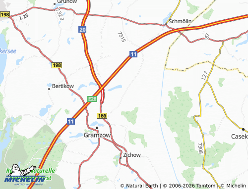 MICHELIN Lützlow map - ViaMichelin