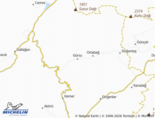 Mappa MICHELIN Gürsu - ViaMichelin