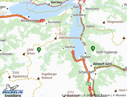 MICHELIN Isenthal map - ViaMichelin