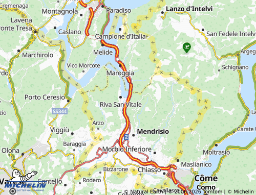 Mapa MICHELIN Capolago - ViaMichelin