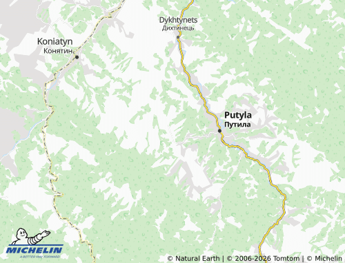 Mappa MICHELIN Hrobyshche - ViaMichelin