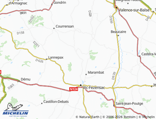 Carte MICHELIN Mourède - ViaMichelin