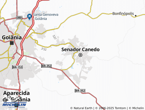 MICHELIN Distrito Industrial Brasil Central map - ViaMichelin