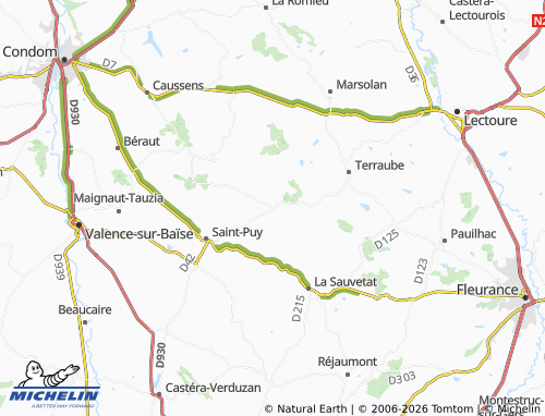 MICHELIN Mas-d'Auvignon map - ViaMichelin