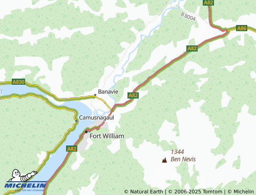MICHELIN Inverlochy Castle map - ViaMichelin