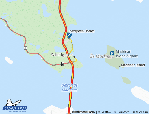Mapa MICHELIN Saint Ignace - ViaMichelin