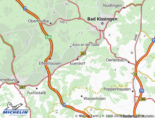 Mapa MICHELIN Euerdorf - ViaMichelin