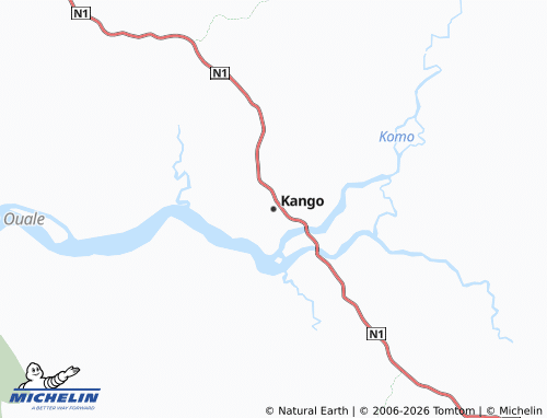 MICHELIN-Landkarte Kango - ViaMichelin