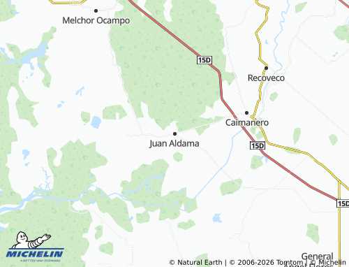 MICHELIN Juan Aldama map - ViaMichelin