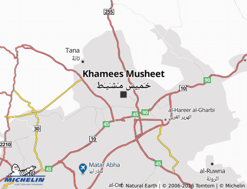 MICHELIN-Landkarte Khamees Musheet - ViaMichelin