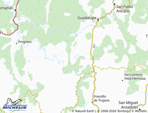 Mapa MICHELIN San Antonio Chiltepec - ViaMichelin