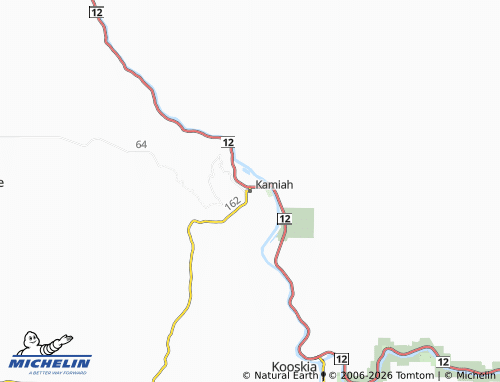 Carte MICHELIN Kamiah - ViaMichelin