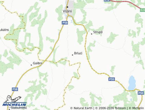 Mapa MICHELIN Briuci - ViaMichelin