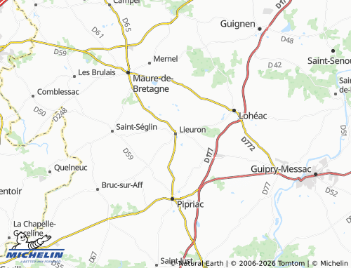 Carte MICHELIN Lieuron - ViaMichelin