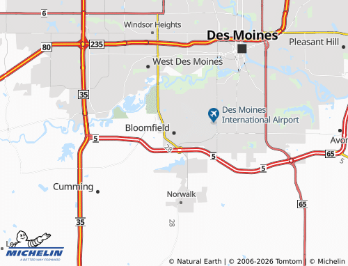 Mappa MICHELIN Bloomfield - ViaMichelin