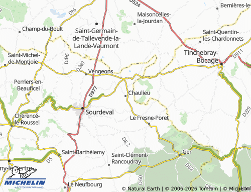 MICHELIN Chaulieu map - ViaMichelin