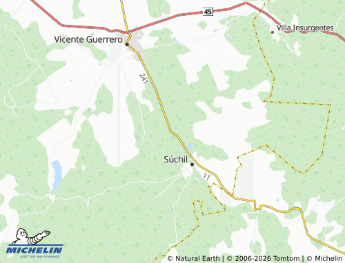 Carte MICHELIN Nuevo Mortero - ViaMichelin