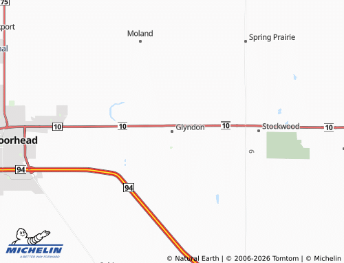 Carte MICHELIN Glyndon - ViaMichelin