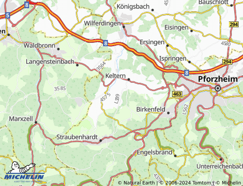 MICHELINLandkarte Niebelsbach ViaMichelin