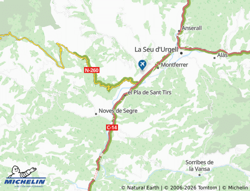 MICHELIN-Landkarte el Pla de Sant Tirs - ViaMichelin