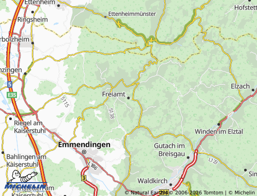 MICHELIN Freiamt map - ViaMichelin