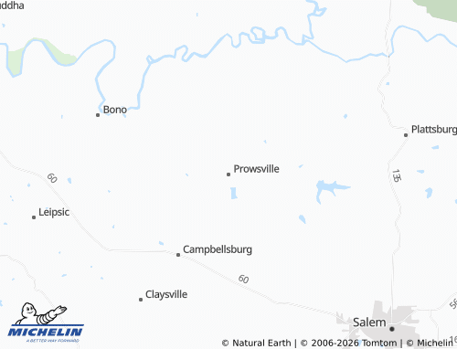 Mappa MICHELIN Prowsville - ViaMichelin
