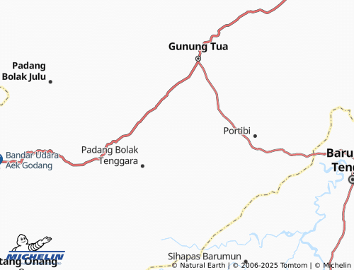 MICHELIN Gunung Manaon II map - ViaMichelin