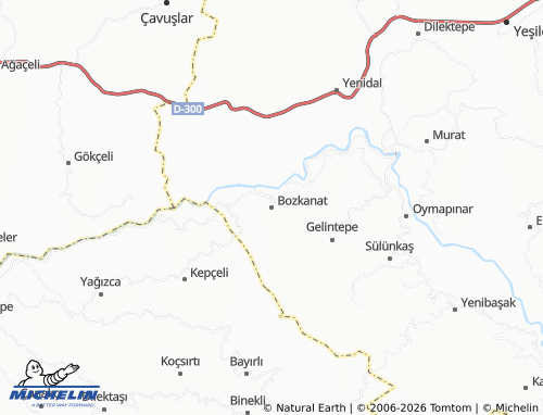 Mappa MICHELIN Bozkanat - ViaMichelin