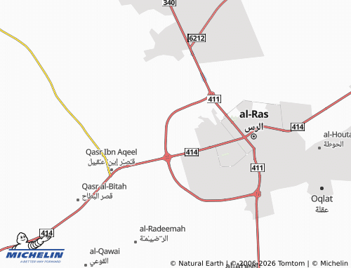 MICHELIN-Landkarte al-Wahah - ViaMichelin