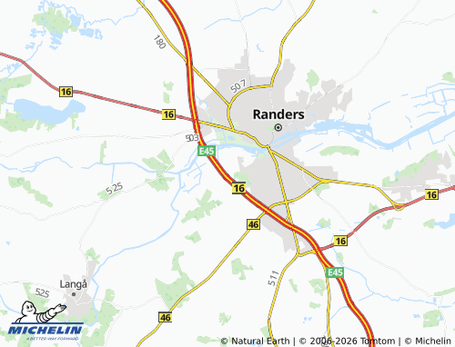 MICHELIN-Landkarte Tebbestrup Kær - ViaMichelin