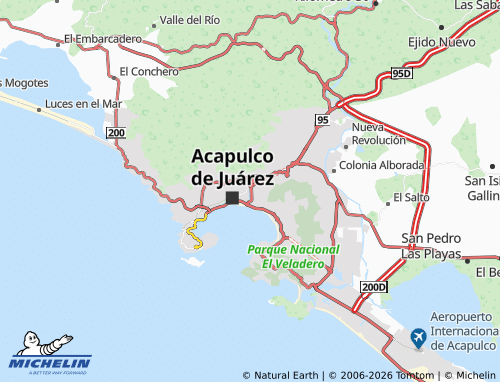 Mapa MICHELIN Centro Acapulco - ViaMichelin